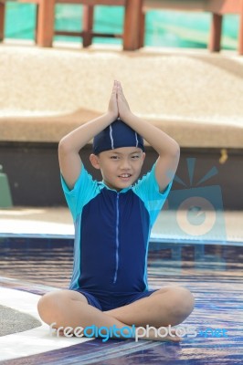 Swim Kid Stock Photo