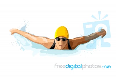 Swimmer Stock Image