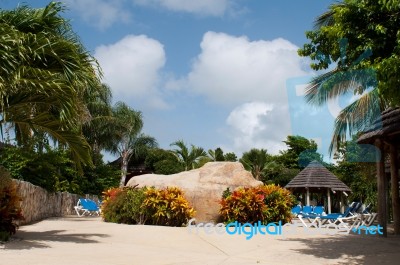 Swimming Pool Area Stock Photo