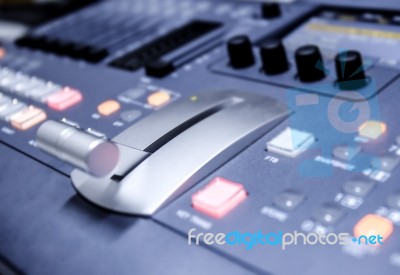 Switcher Is Working Stock Photo