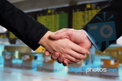 Symbol Of Agreement, Business Handshake Stock Photo