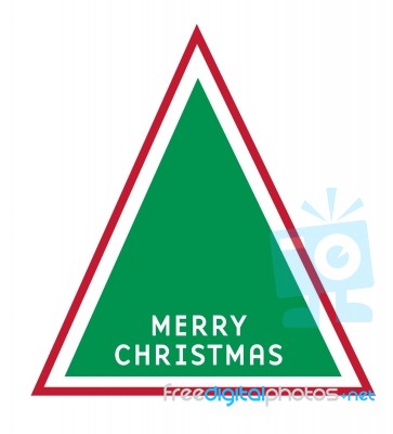 Symbol Of Christmas Tree Stock Image