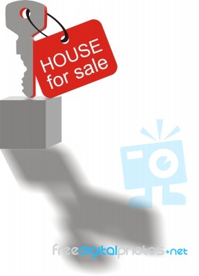 Symbol Sale Of Real Estate Stock Image