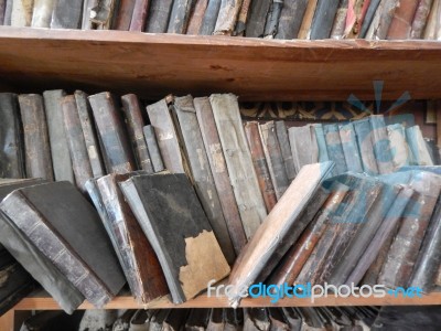 Synagogue, Interior And Religious Objects   Stock Photo