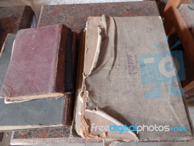 Synagogue, Interior And Religious Objects   Stock Photo