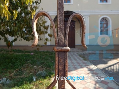 Synagogue, Interior And Religious Objects   Stock Photo