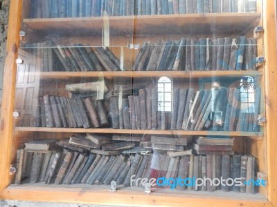 Synagogue, Interior And Religious Objects   Stock Photo