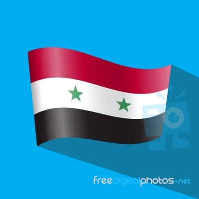 Syria Flag Stock Image