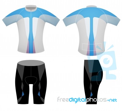 T-shirt Cyclist Stock Image