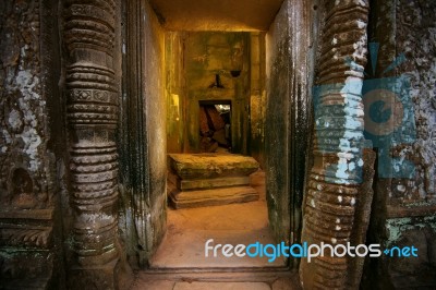 Ta Prohm, Angkor Wat In Cambodia Stock Photo