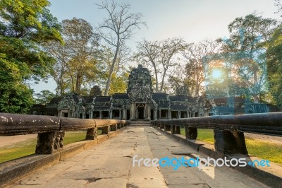 Ta Prohm, Angkor Wat In Cambodia Stock Photo