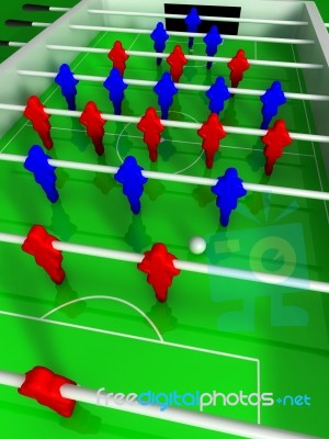 Table Football Stock Image