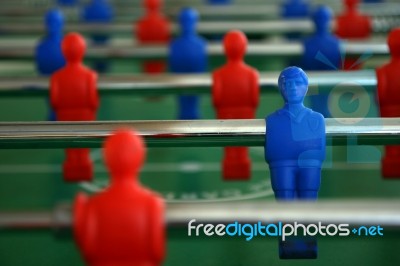 Table Football Stock Photo