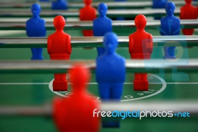 Table Football Stock Photo