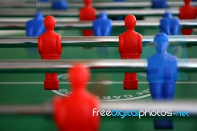 Table Football Stock Photo