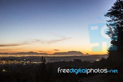 Table Mountain Evening Stock Photo