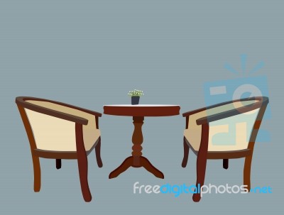 Table Set Stock Image