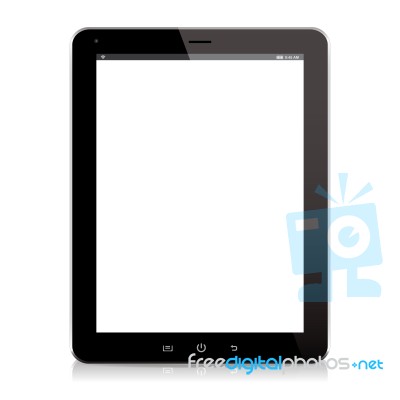 Tablet Computer Black Stock Image