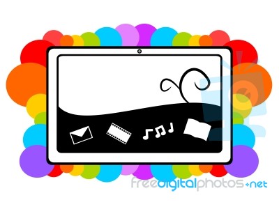 Tablet Multimedia Illustration Stock Image