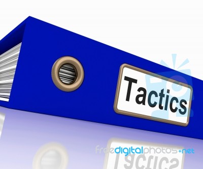 Tactics File Indicates System Course And Techniques Stock Image