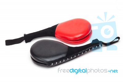 Taekwondo Kicking Target Pad Stock Photo