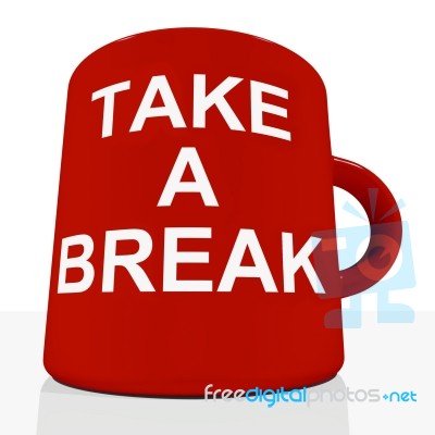 Take A Break Mug Stock Image