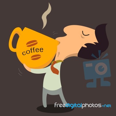 Take A Break With Coffee Stock Image