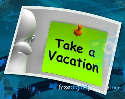 Take A Vacation Photo Means Time For Holiday Stock Image