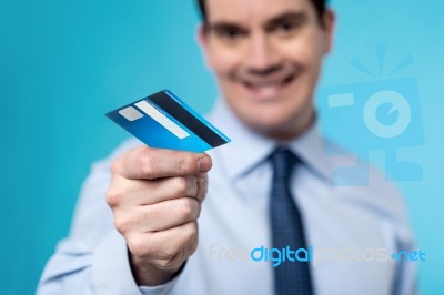 Take My Card For Shopping Stock Photo