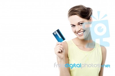 Take My Cash Card ! Stock Photo