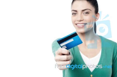 Take My Cash Card ! Stock Photo