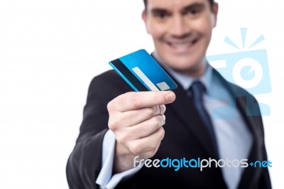 Take My Cash Card ! Stock Photo