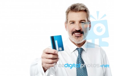 Take My Credit Card My Friend Stock Photo