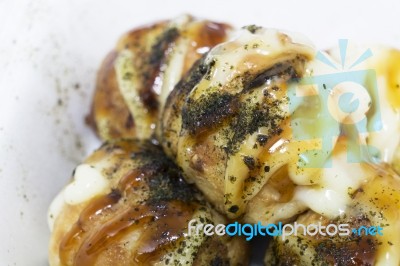 Takoyaki Stock Photo