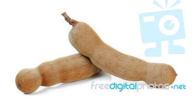 Tamarind Isolated On The White Background Stock Photo