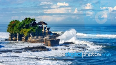 Tanah Lot Temple In Bali Island Indonesia Stock Photo