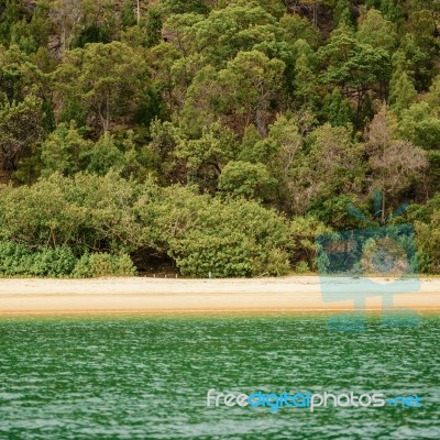 Tangalooma Island Beach In Moreton Bay.  Stock Photo