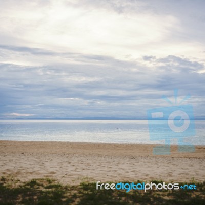 Tangalooma Island Beach In Moreton Bay.  Stock Photo