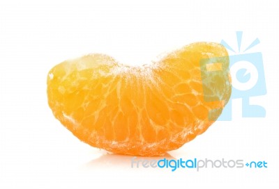 Tangerine Isolated On The White Background Stock Photo