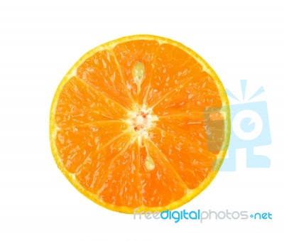 Tangerine Isolated On The White Background Stock Photo