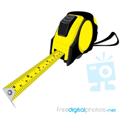 Tape Measure Isolated On White Background Stock Image