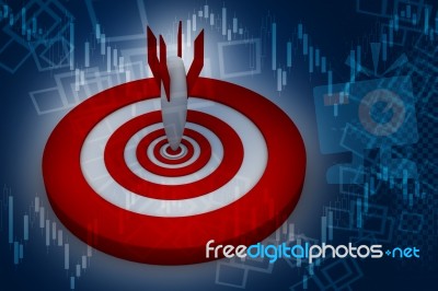 Target With Arrow Stock Image