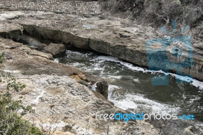 Tasmania Blowhole In Port Arthur Stock Photo