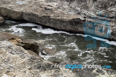 Tasmania Blowhole In Port Arthur Stock Photo