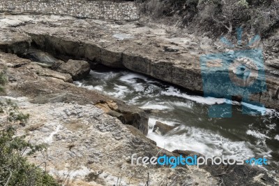 Tasmania Blowhole In Port Arthur Stock Photo