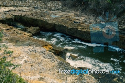 Tasmania Blowhole In Port Arthur Stock Photo