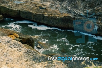 Tasmania Blowhole In Port Arthur Stock Photo