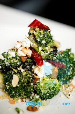 Tasty Broccoli Salad Stock Photo