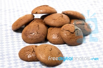 Tasty Carob Cookies Stock Photo