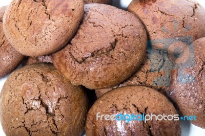 Tasty Carob Cookies Stock Photo